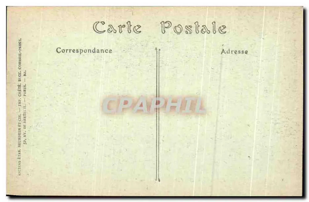 Castelo de Chantilly — A Casa de Silvie — Imp. Créteil - Verso