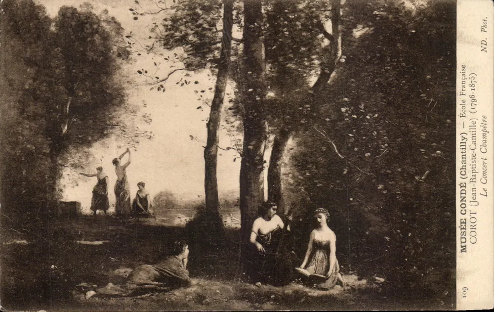 Das Konzert (Jean-Baptiste-Camille Corot) — Französische Schule — Musée Condé (Chantilly) - Vorderseite