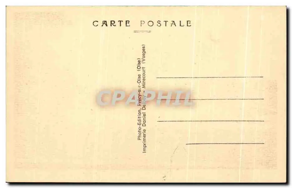 Chantilly (Oise) — O Castelo — Le Saul-du-Loup — Photo-Edition Daniel Delboy, Precy-sur-Oise - Verso