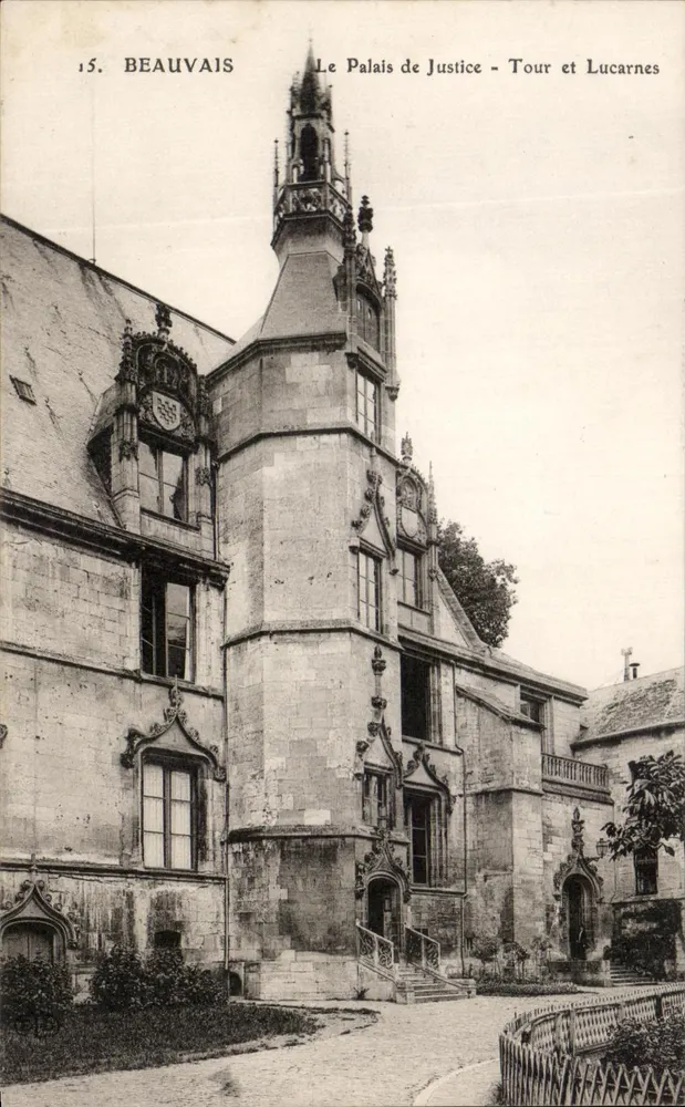 Beauvais — Das Palast der Justiz - Turm und Giebel — Unbekannter Verleger, Nr. 15 - Vorderseite