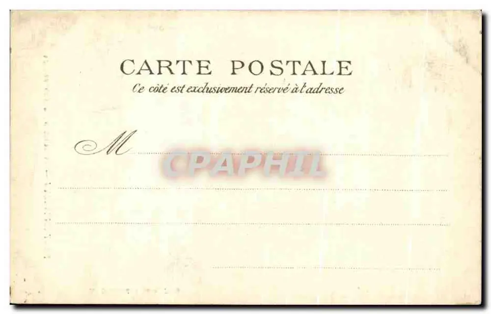 Fontainebleau — Die Kreuzung des Grand Veneur — A. Brossard, Verlag, Paris - Rückseite