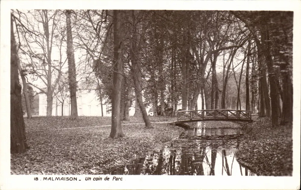 Malmaison — Um canto do Parque — Édition des Musées Nationaux, n°18 - Frente