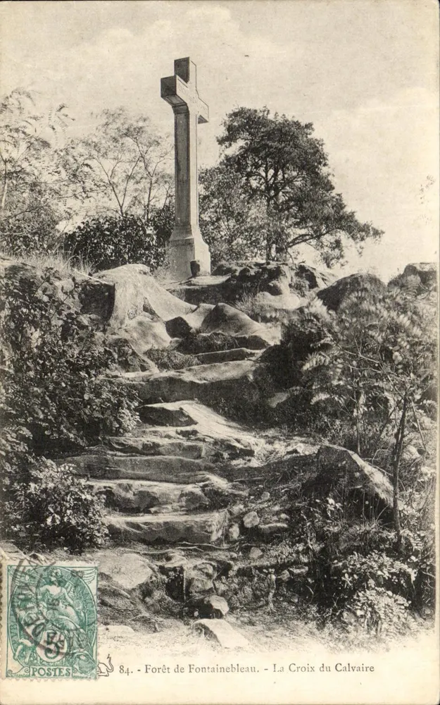 Forêt de Fontainebleau - La Croix du Calvaire — Verleger CROS - Vorderseite