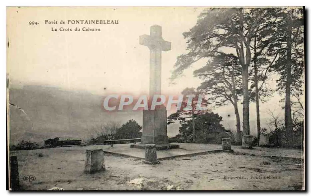 Forêt de Fontainebleau — La Croix du Calvaire — Siron-édit, Fontainebleau - Vorderseite