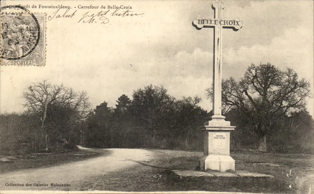 Kreuzung Belle-Croix — Forêt de Fontainebleau — Verlag: Collection des Galeries Melunaises - Vorderseite