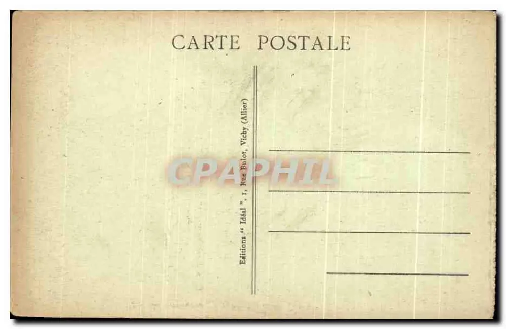 Vichy — Les Quais de l'Allier et l'Embarcadère du Golf — Éditions 'Idéal' (Allier) - Rückseite