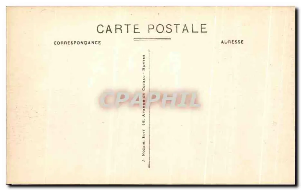 Calvaire de Pontchâteau (IIIe Station) — Jesus fällt zum ersten Mal — J. Nozair, Verleger - Rückseite