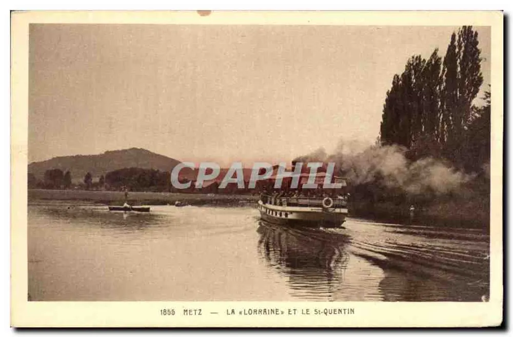Metz — La « Lorraine » et Le St-Quentin — Édition « A la Civette » - Vorderseite