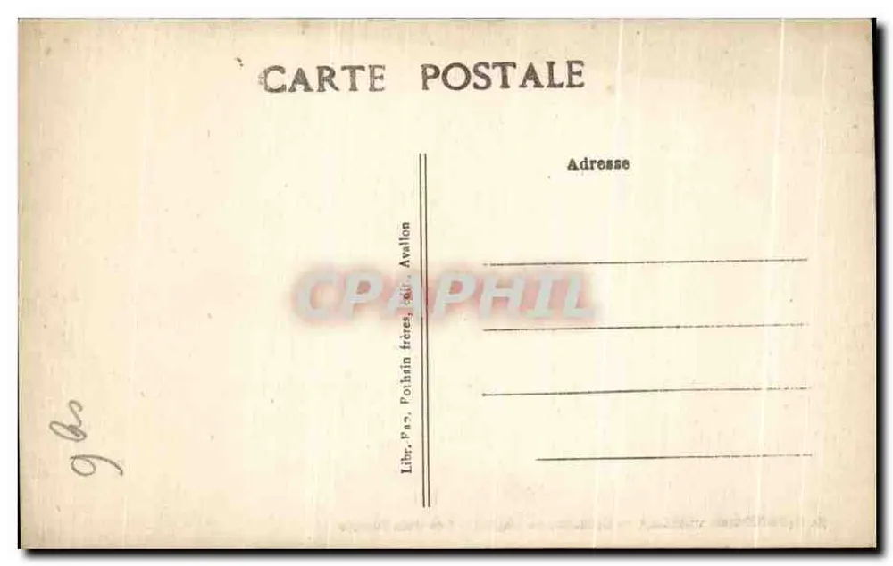 St-PÈRE-sous-VÉZELAY — Collectie van de Kerk — De Drie Portalen - Achterkant