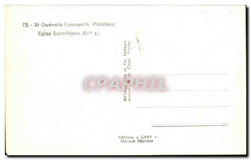 Igreja de Saint-Nona — Século XVI — Edições GABY - Verso
