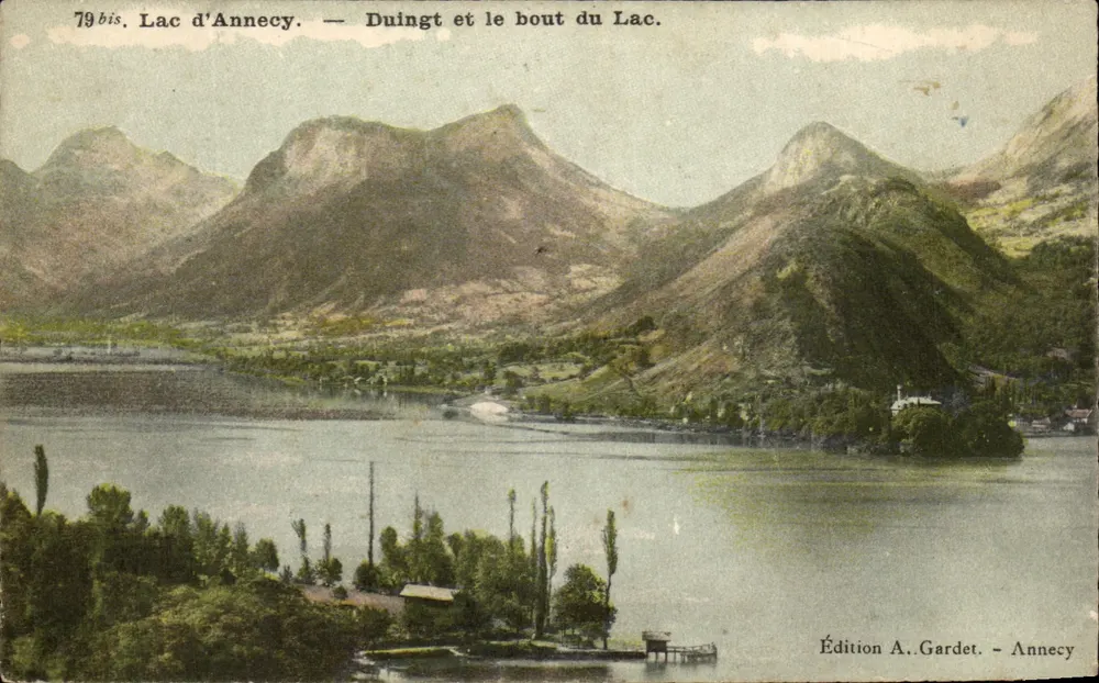 Lac d'Annecy — Duingt und das Ende des Sees — Edition A. Gardet - Annecy - Vorderseite