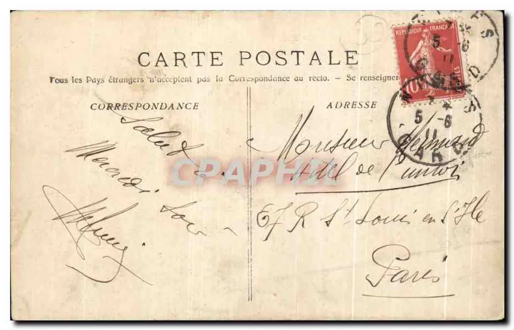 Nîmes - Visão geral das Arênes & da Esplanada — Fototipia E. Lacour, Marselha, n° 2340 - Verso