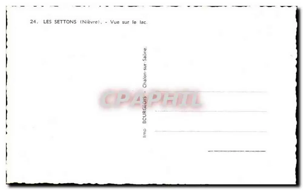 लेस सेटोन्स (निव्र) — लेक पर दृश्य — इम्प्रेसरी चालॉन-सर-सॉन - पीछे