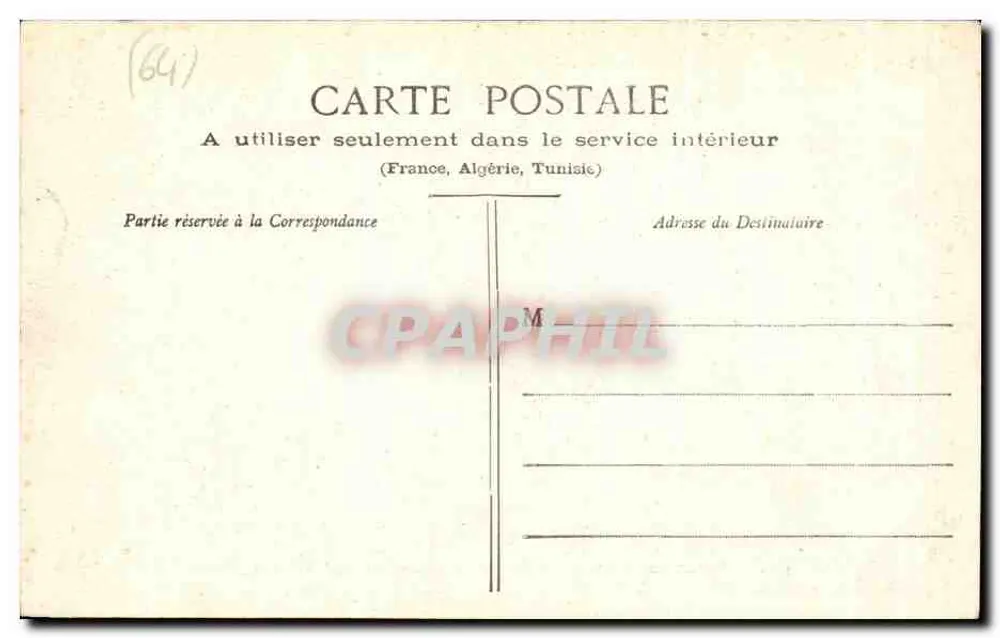 Biarritz - Wellenwirkung während des Sturms, vor dem Hotel d'Angleterre — Eug. Pacault, Verlag-Fotograf, Biarritz, n°52 - Rückseite