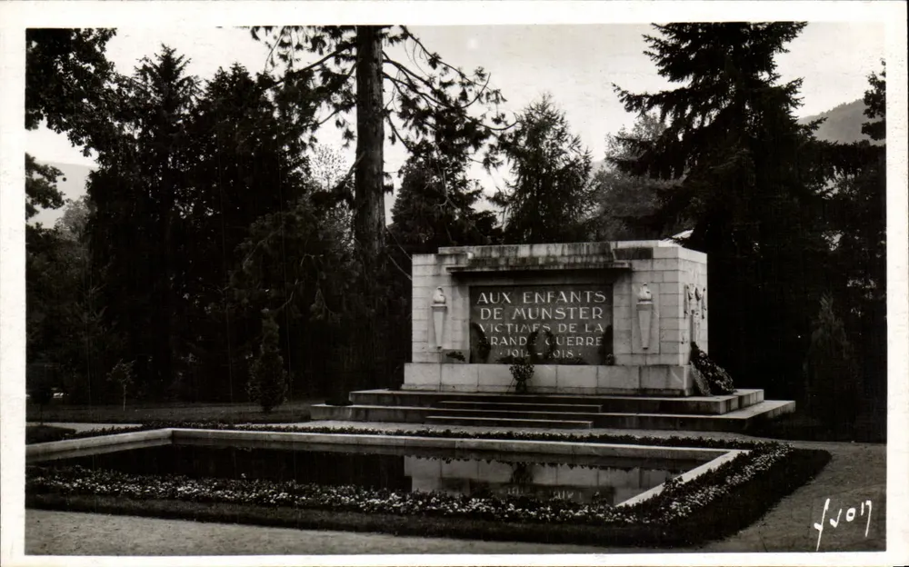 Denkmal für die Kinder von Munster — Opfer des Ersten Weltkriegs 1914-1918 — Verlag La Douce France - Vorderseite