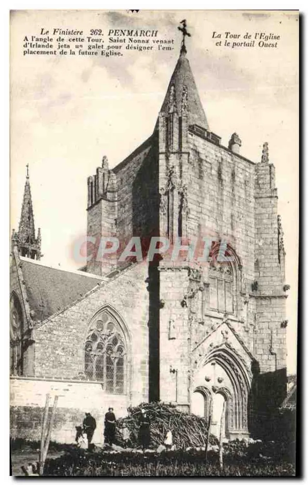 पेनमार्च — चर्च के टॉवर और पश्चिम गेट — अज्ञात प्रकाशक, संख्या 262 - आगे