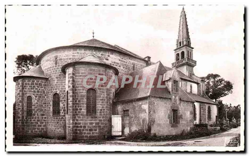 Die Kirche von Loctudy — Gesamtblick von Norden — Verleger L. Dauvillier, Nr. 10 - Vorderseite