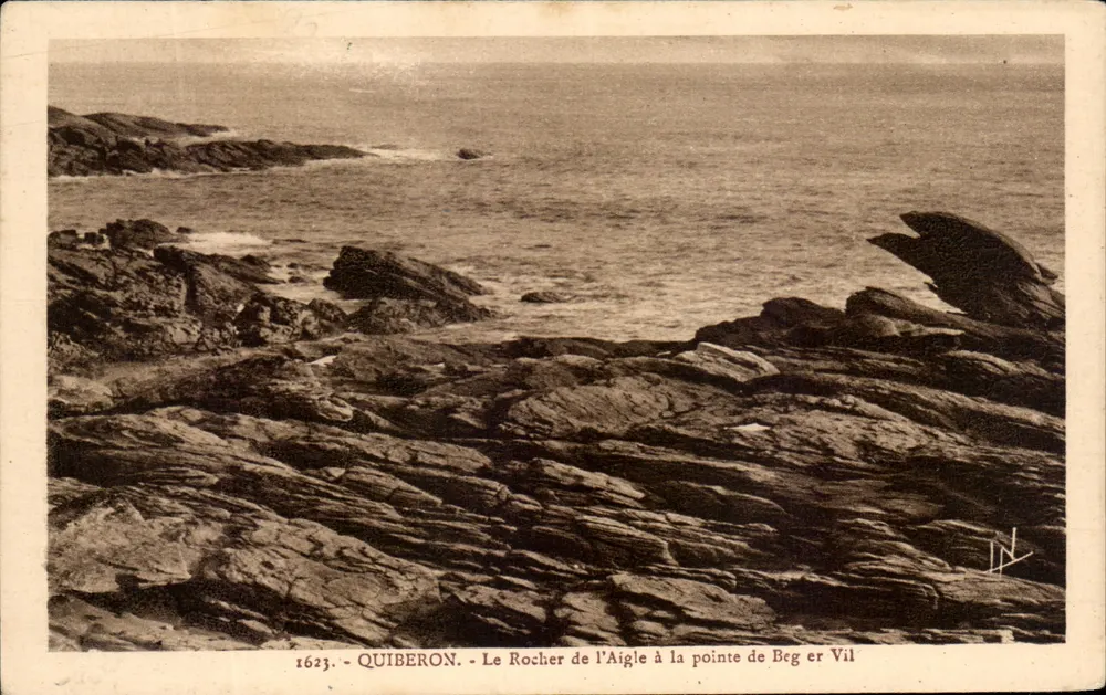 Quiberon — Der Adlerfelsen an der Spitze von Beg er Vil — Laurent Niel, Rennes - Vorderseite