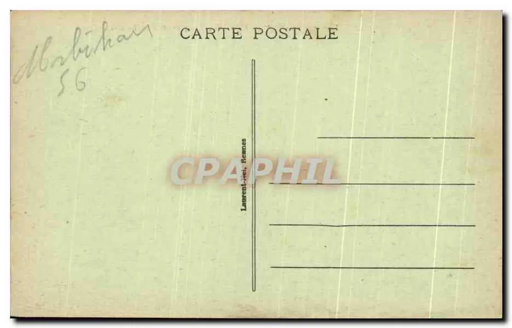 Halbinsel Quiberon — Ansicht von Port-Bara Richtung Süden — n° 3189 - Rückseite