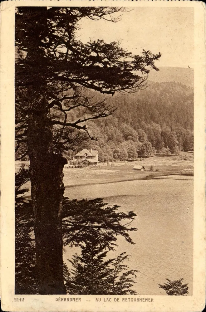 Gérardmer — No Lago de Retournemer — Imp. Edit. Braun & Cie, Dornach (Ht-Rhin) - Frente