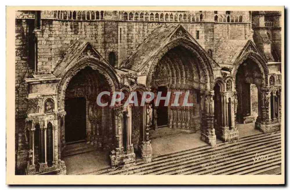 Chartres (Eure-et-Loir) — Das Nordportal — Les Éditions d'Art Yvon - Vorderseite