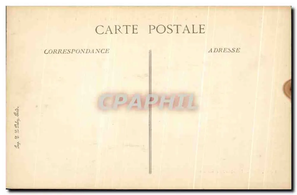 CALAIS — Een golf op de westelijke kade — Ed. Lefebvre, te Calais, n°9 - Achterkant