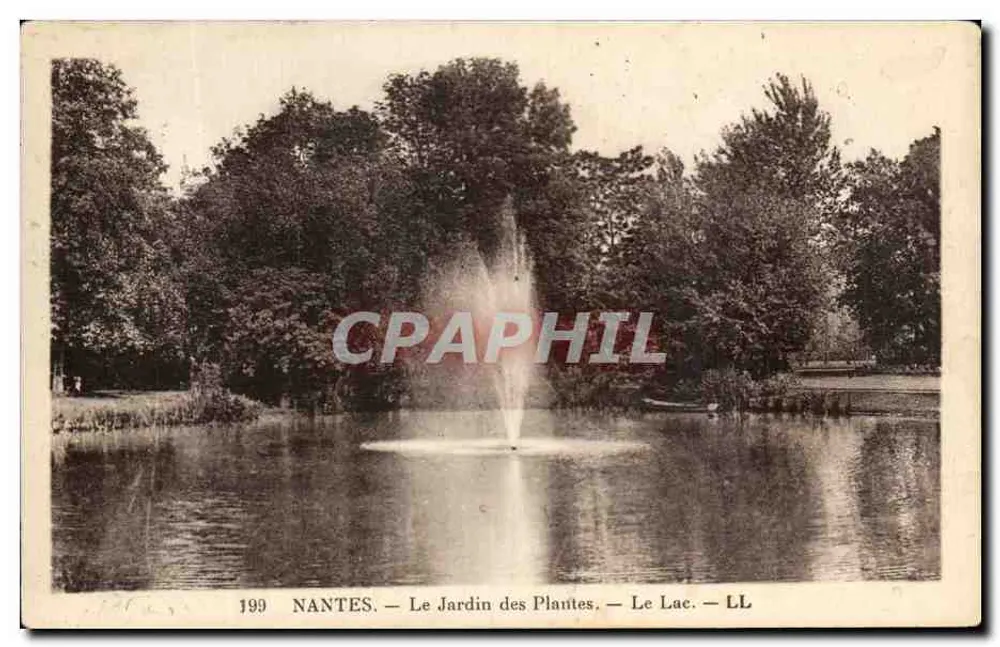 NANTES — Der Botanische Garten — Der See — LL - Vorderseite
