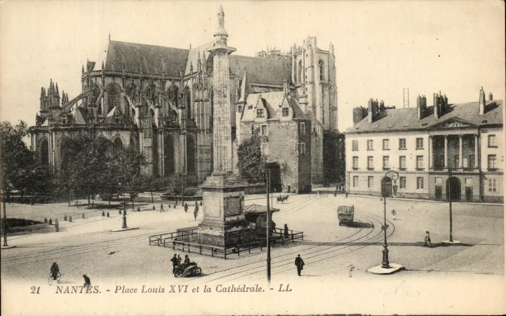 Nantes - Place Louis XVI und die Kathedrale — LL, n°21 - Vorderseite
