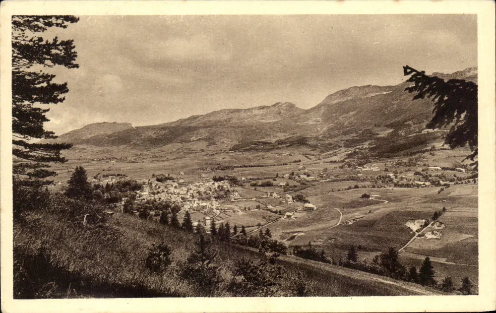 Villard-de-Lans — Vista Geral - O Col do Arc — B. Braun & Cie, Imp. e Lith. (Chambéry) - Frente