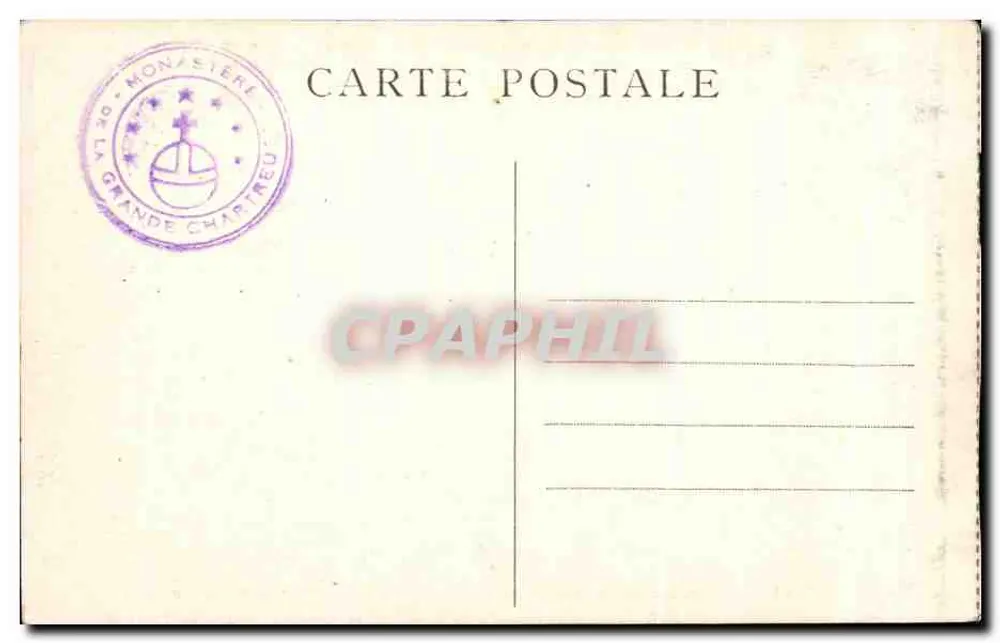 Dauphiné — 60. Kloster der Grande-Chartreuse — Reduzierte und vollständige allgemeine Ansicht - Rückseite