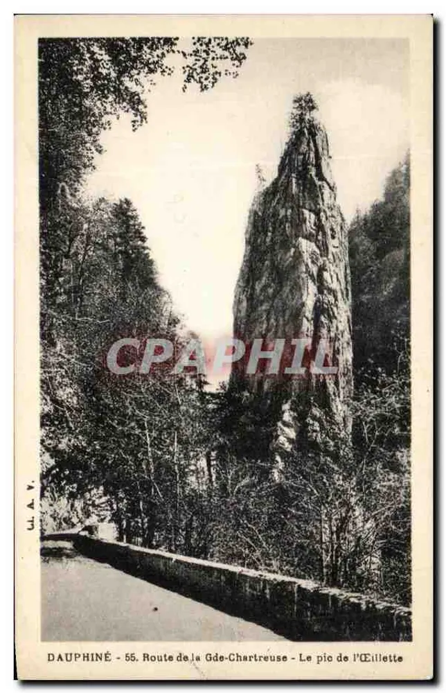 Dauphiné - 55. Route de la Gde-Chartreuse - Le pic de l'Élillette - Vorderseite