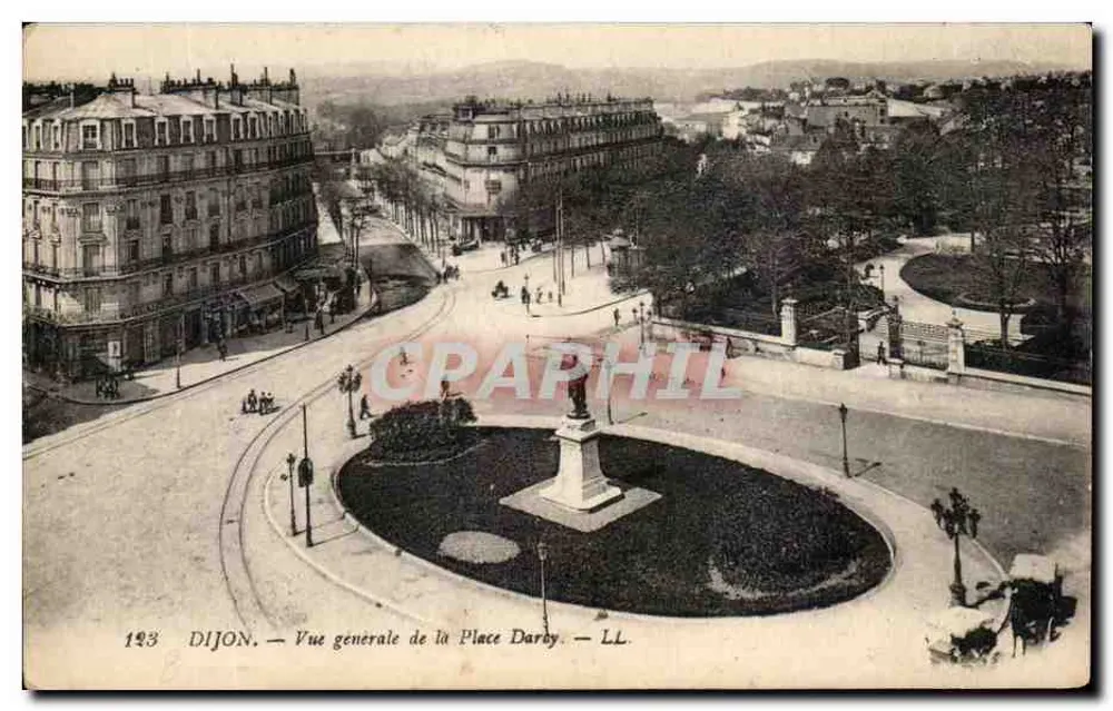 Dijon — Vista geral da Place Darby — LL - Frente
