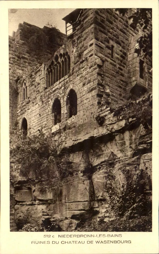 Ruinen des Schlosses Wasenbourg — Niederbronn-les-Bains — Sammlung L'Alsace, Verlag Braun & Cie, Mulhouse-Dornach - Vorderseite