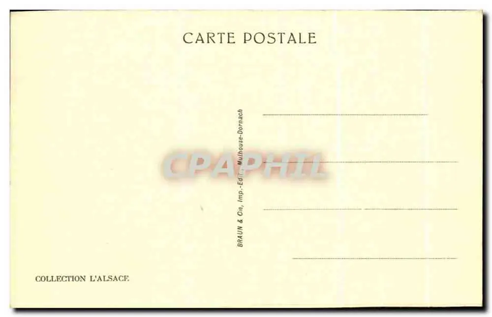 Niederbronn-les-Bains — Ansicht der Ruine Windstein — Verlag Braun & Cie, Mulhouse-Dornach - Rückseite