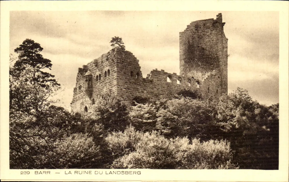 Barr — Ruina Landsberg — kolekcja L'Alsace - Awers