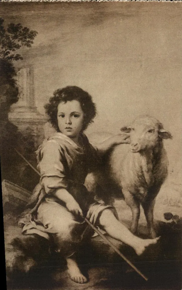 Der kleine Schäfergott — Werk von Murillo — Ausgabe Hauser & Néver, Madrid - Vorderseite