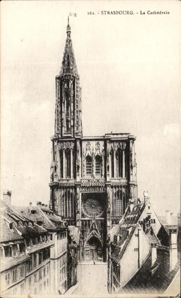 Estrasburgo - A Catedral — editor Cartes 'La Cigogne', n° 162 - Frente