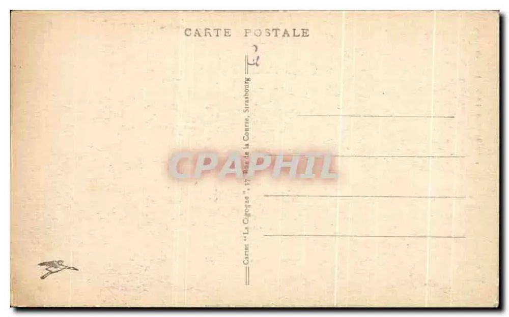 Estrasburgo - A Catedral — editor Cartes 'La Cigogne', n° 162 - Verso