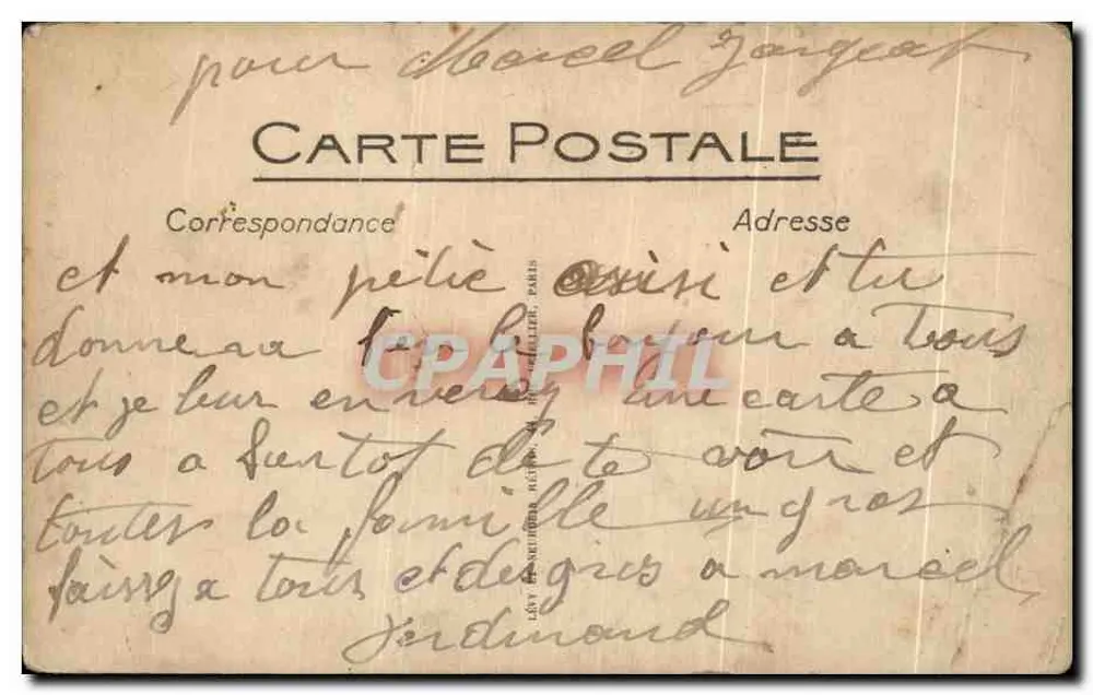 Antibes — Der Hafen und das Fort Carré — LL, Verlag LL, Nr. 42 - Rückseite