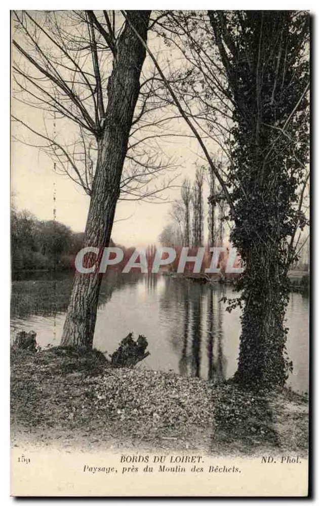Ufer des Loiret, Landschaft nahe dem Moulin des Béchets — ND. Fot. — n° 153 - Vorderseite