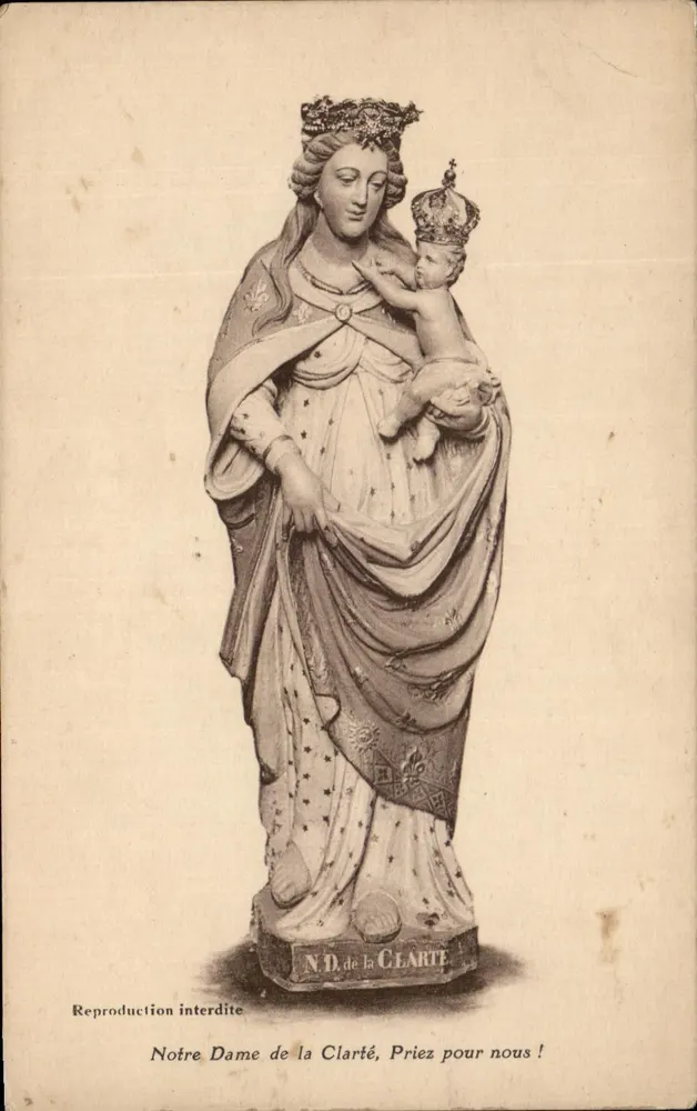 Notre Dame de la Clarté — statue de la Vierge à l'Enfant — éditeur J. Nozaïs, Nantes - Vorderseite