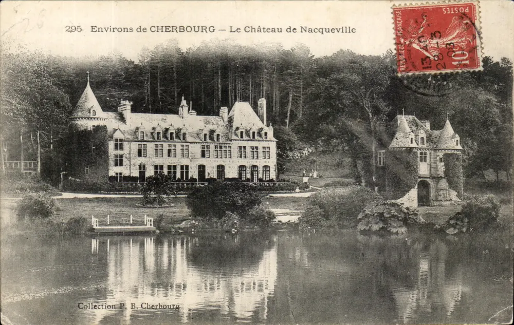 Environ de CHERBOURG — Le Château de Nacqueville — Collection P. B. Cherbourg - Frente