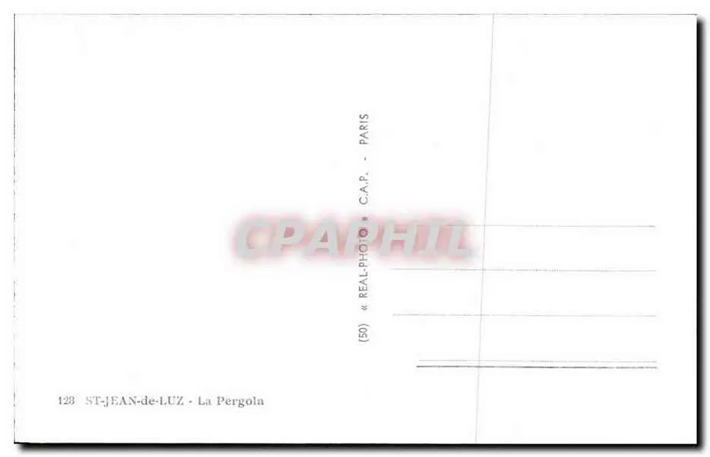 Saint-Jean-de-Luz — A Pergola — editor C.A.P. (Cap) - Verso