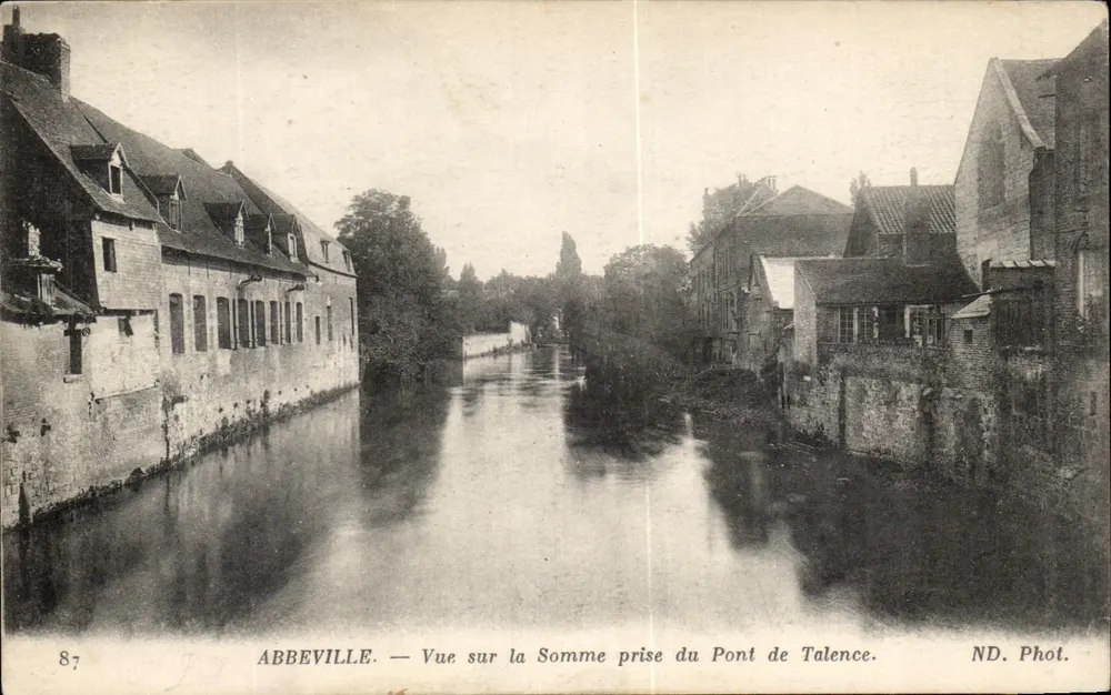 Abbeville — Ansicht der Somme vom Talence-Brücke — ND. Phot. - Vorderseite