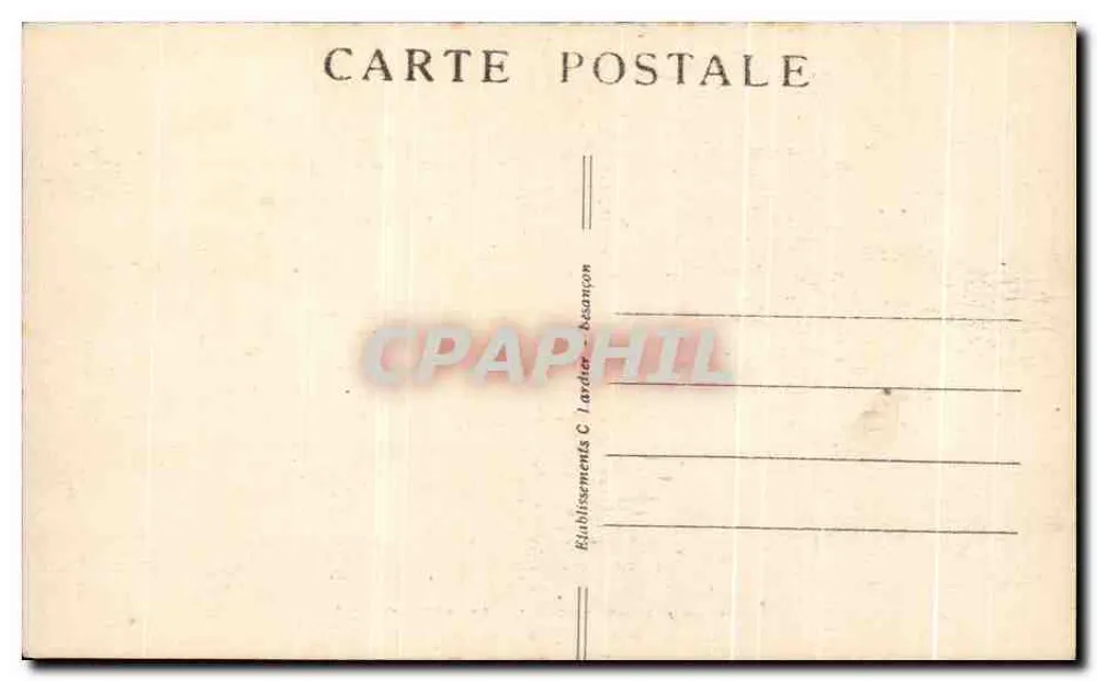 Lago de Bonlieu — Jura Pittoresque — Franche-Comté — C.L.B. 1629 - Verso