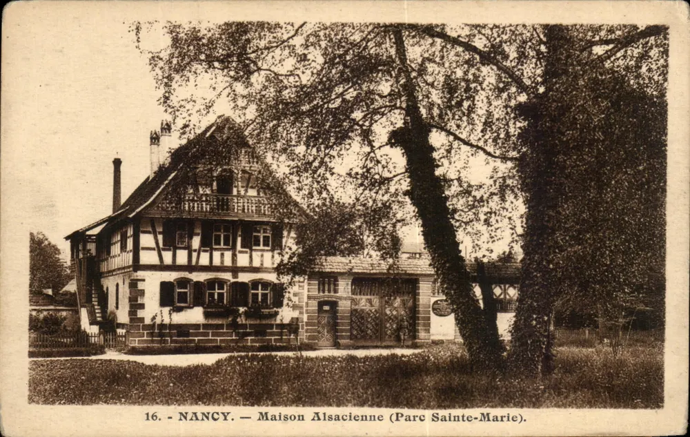 Nancy — Maison Alsacienne (Parc Sainte-Marie) — Éditeur C.L.B. n°16 - Frente