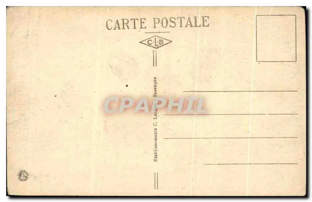 Nancy — Maison Alsacienne (Parc Sainte-Marie) — Éditeur C.L.B. n°16 - Verso