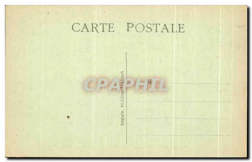 Aucergnat — Innenraum — Béguin, Sk-Gérand (Allier) n°179 - Rückseite