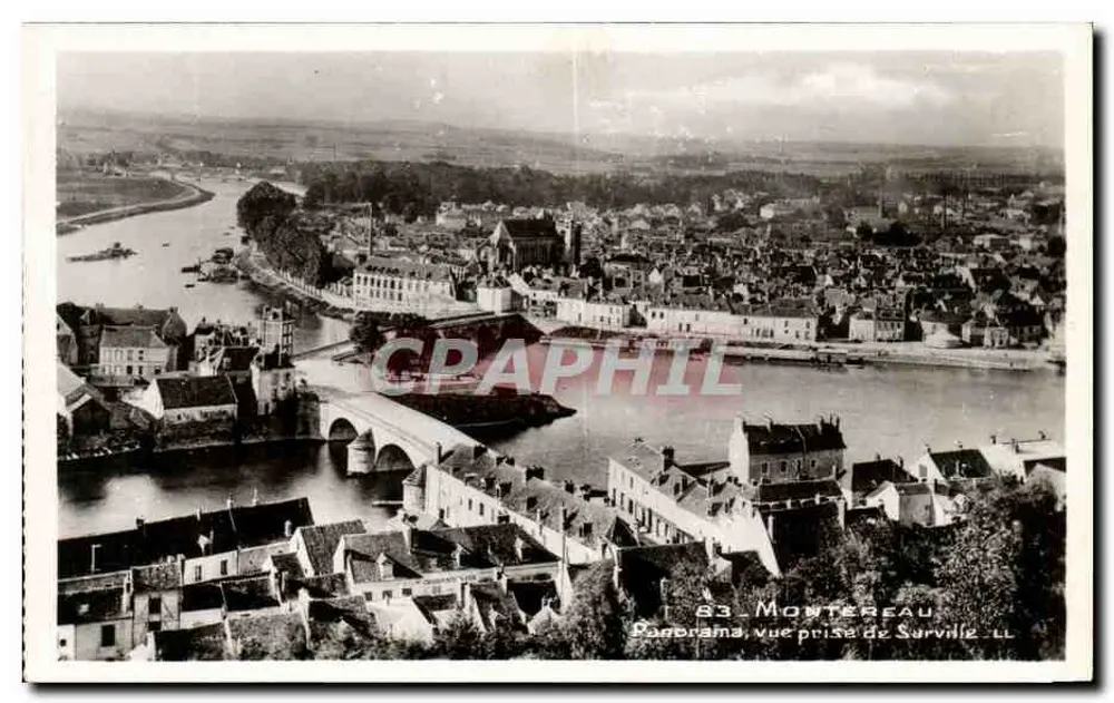 Montreuil-sur-Loire — Panorama vom Survilliers — REAL-PHOTO C.A.P. - PARIS - Vorderseite
