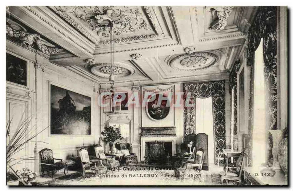 Schloss Balleroy — Erster Salon — A. D. 142 - Vorderseite